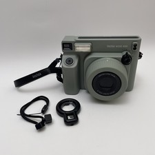 Fujifilm Instax Wide 400 Instant Camera - Sage Green - Mint Condition with Strap