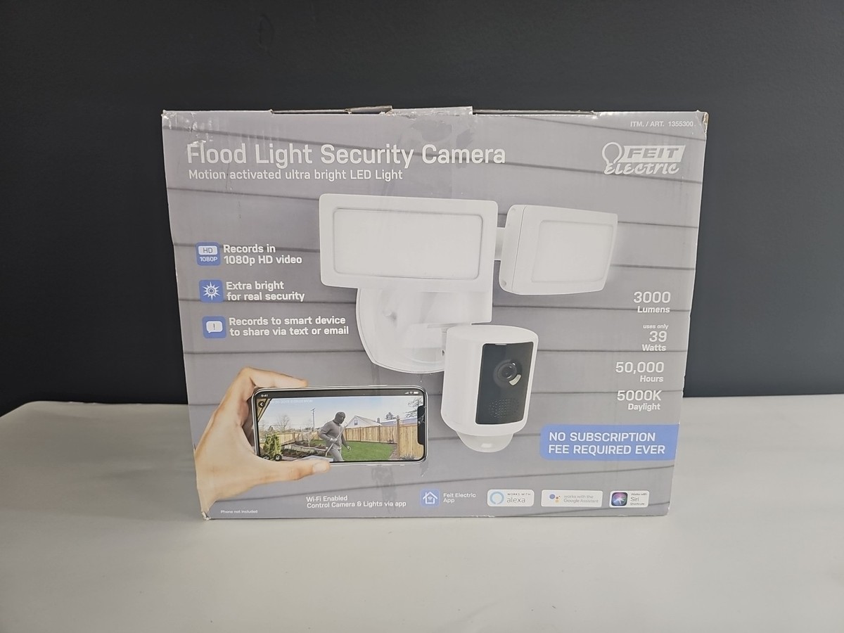 Feit Motion Light With Camera Smart Flood Light Security Camera