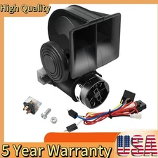 Dual Electric Air Horn Super Loud Train Trumpets Car Truck Boat Speaker 150DB