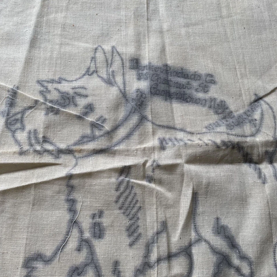 Vintage 1940s Punch Needle Scottie Dog CAT Pillow Top Patterns Barker Products - Image 3 of 4