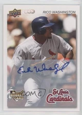 2008 Upper Deck Timeline Auto Rico Washington #127 Auto 1e15