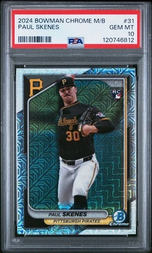 2024 BOWMAN CHROME MEGA BOX #31 PAUL SKENES - PSA 10!!