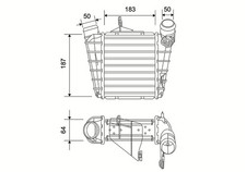 VALEO Ladeluftkühler 822943 Aluminium für VW POLO 4 9A4 9A2 9N2 9A6 FOX 5Z1 5Z3