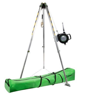 #ad Safewaze 7′ Adjustable Tripod Kit with 65′ 3 Way for Confined Space 019 11002 $2350.00