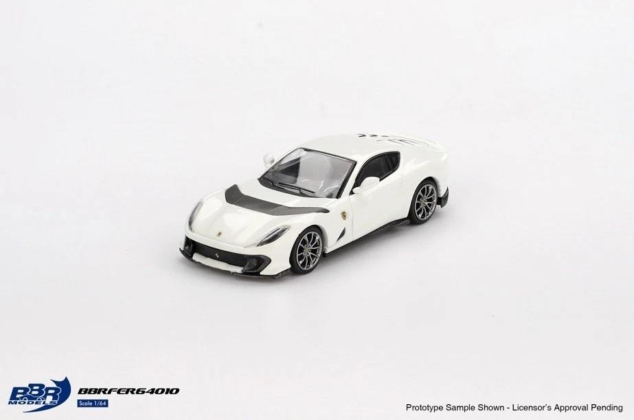 Ferrari 812 Competizione Bianco Avus 1:64 Scale BBR Models BBRFER64010
