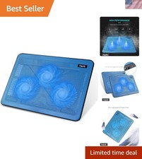 HV-F2056 Slim Laptop Cooler - Portable 15.6-17 Inch Cooling Pad with 3 Fans
