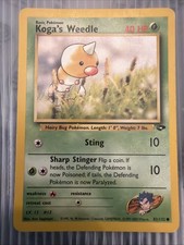 Koga's Weedle 82/132 Gym Challenge Regular