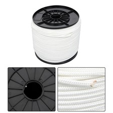 1/4 Inch Nylon Rope 500 Foot Spool 100 Nylon Solid Braid Rope Dyeable White
