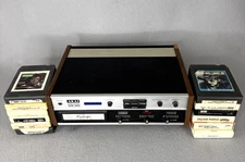 Vintage AKAI CR-80  8-Track Stereo Player Recorder Tested 12 Cartridges Hank Sr