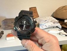 Casio G-SHOCK GA-100 Shock-Resistant Analog Digital Black Resin Sport Watch