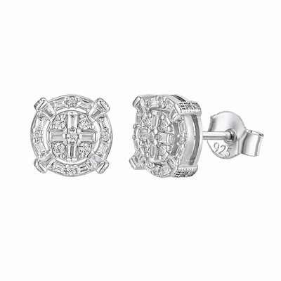 Fathers Day Idea 0.86ct Lab Moissanite Stud Earrings 925 Sterling Silver