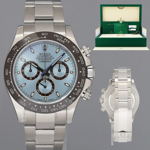 MINT PAPERS Rolex Daytona 116506 Platinum Glacier Ice Blue Cer...