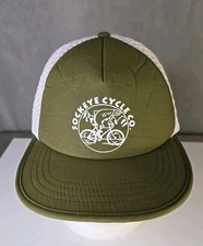 Sockeye Cycling Co. Hat lightweight bicycle mesh strapback foam brim floater cap