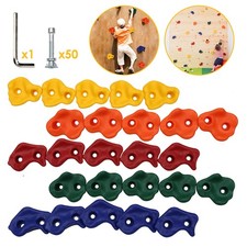 10-50X  Klettergriffe Indoor f&uuml;r Spielturm bis 200 kg Belastbar Klettersteine