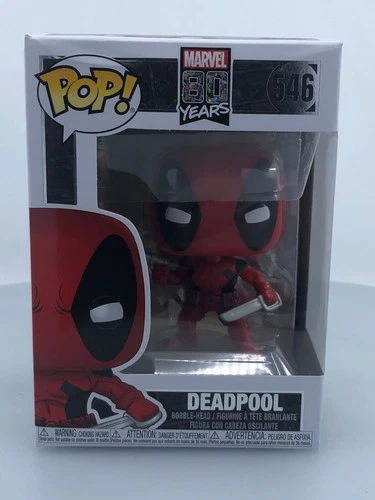 Funko POP! Marvel 80 Years Deadpool #546 Vinyl Figure DAMAGED BOX SEE PICS