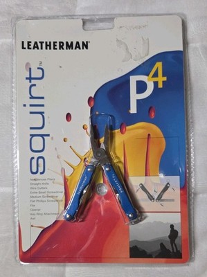 Leatherman P4 Squirt Blue Multi-Tool New In Plastic Casing