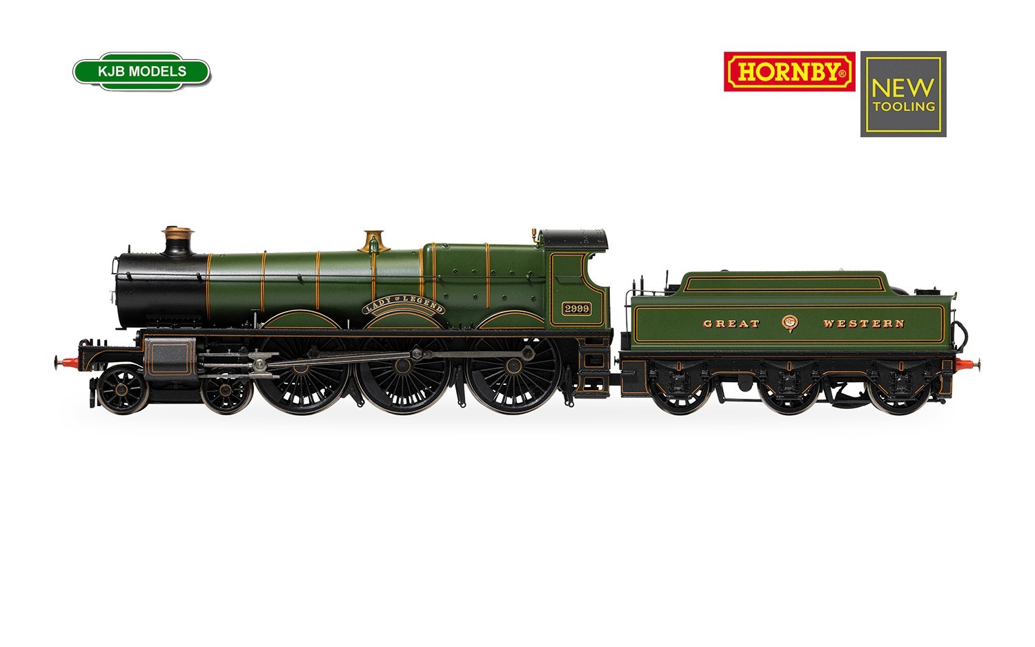 OO Gauge Hornby R30404 GWR - Saint Class - 2999 'Lady of Legend' GWR Green Loco