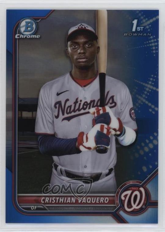 2022 Bowman Chrome Prospects Blue Refractor /150 Cristhian Vaquero #BCP-157 0w27