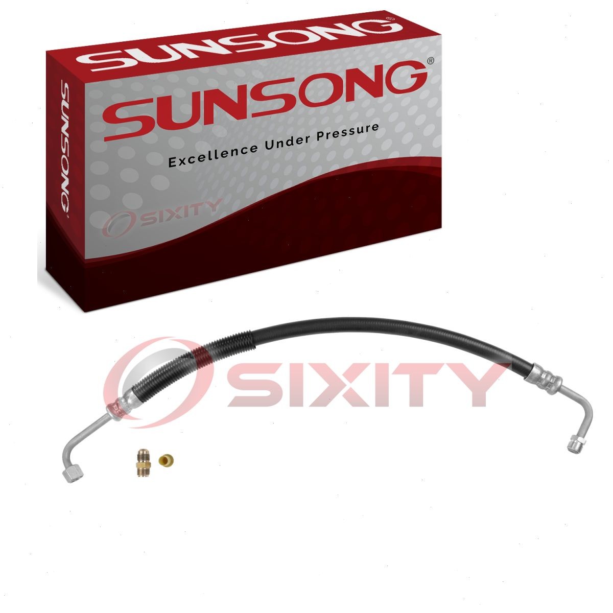 Sunsong Power Steering Pressure Line Hose for 1967 Oldsmobile Delmont 88 bc