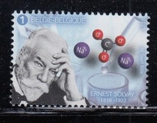 BELGIUM Ernest Solvay, Chemist MNH stamp