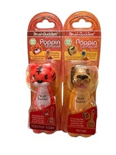 Brush Buddies Poppin Toothbrush Set Toothy Toby Rickie Soft Bristles Unopened