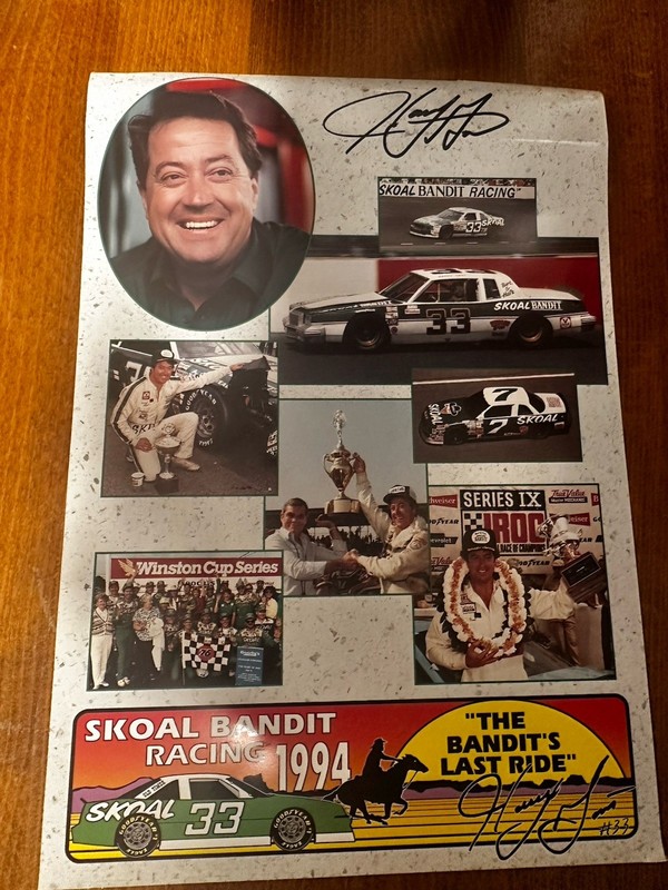 Harry Gant Autographed 8.5 x 12 Color Poster