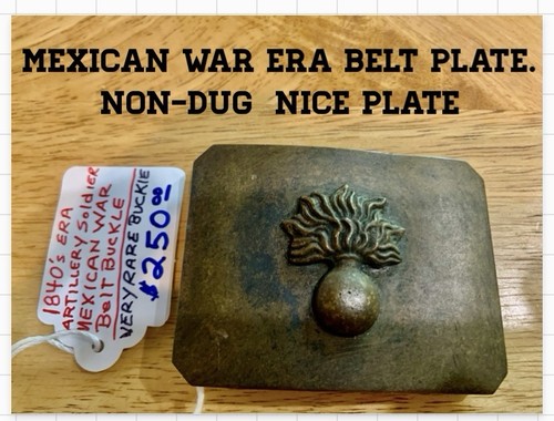 Mexican War Era -1840’s -Artillery Belt Plate: ORIGINAL