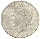 1924-S Peace Silver Dollar Better Date San Francisco Mint $1 Coin