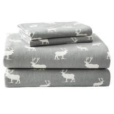- Queen Sheet Set, Warm Breathable Cotton Flannel Bedding with Deep Pockets, ...