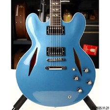 Electric guitar hollow body DG 335 metallic blue bone nut SS frets