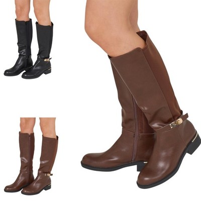 Damen Lange Stiefel Unterhalb des Knies Stylisch Mode Stiefel Langstiefel Unterhalb des Knies Passform