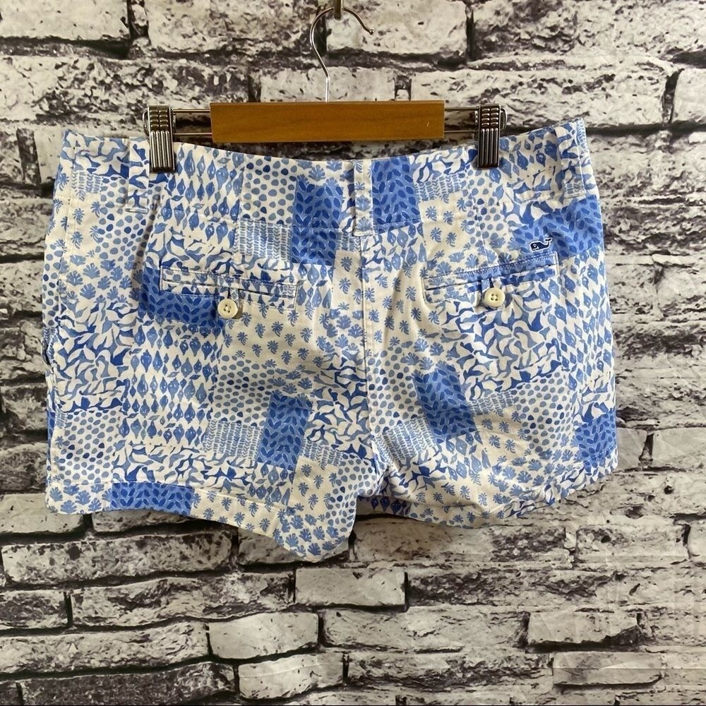Vineyard Vines Shell Pattern Blue / White Shorts - image 6
