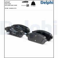 Delphi BremsbeläGe Ohne ZubehöR Hinten Rechts Links FüR Opel Astra J Mk VI (J)