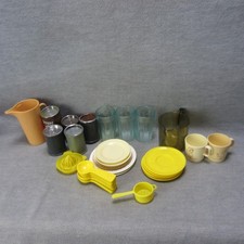 Vintage Fisher Price USA Yellow Dishes Spoon  Other Pretend Play Cups Kitchen