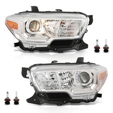 For 2016-2022 Toyota Tacoma Wo Led Drl Chrome Headlights Assembly Lamps Pair