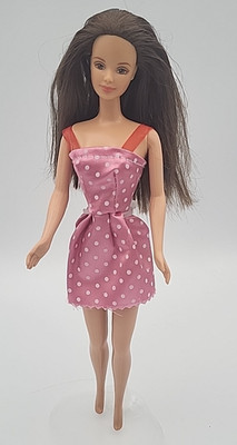 Mattel Barbie Bath Boutique Doll 1998 Brunette Brown Eyes Mackie Face Redressed