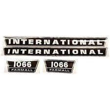 New International Farmall 1066 Hood Decal Set