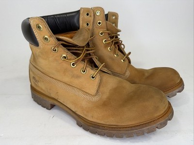 Timberland Premium Waterproof 6 Inch Boots Men's Size 12 M Wheat Nubuck 10061