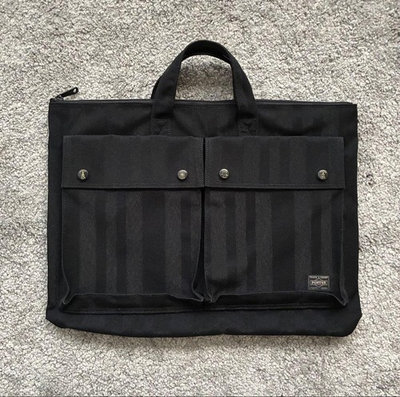#ad PORTER TANGO BLACK 70th Anniversary Briefcase Craftsman Simple $161.59