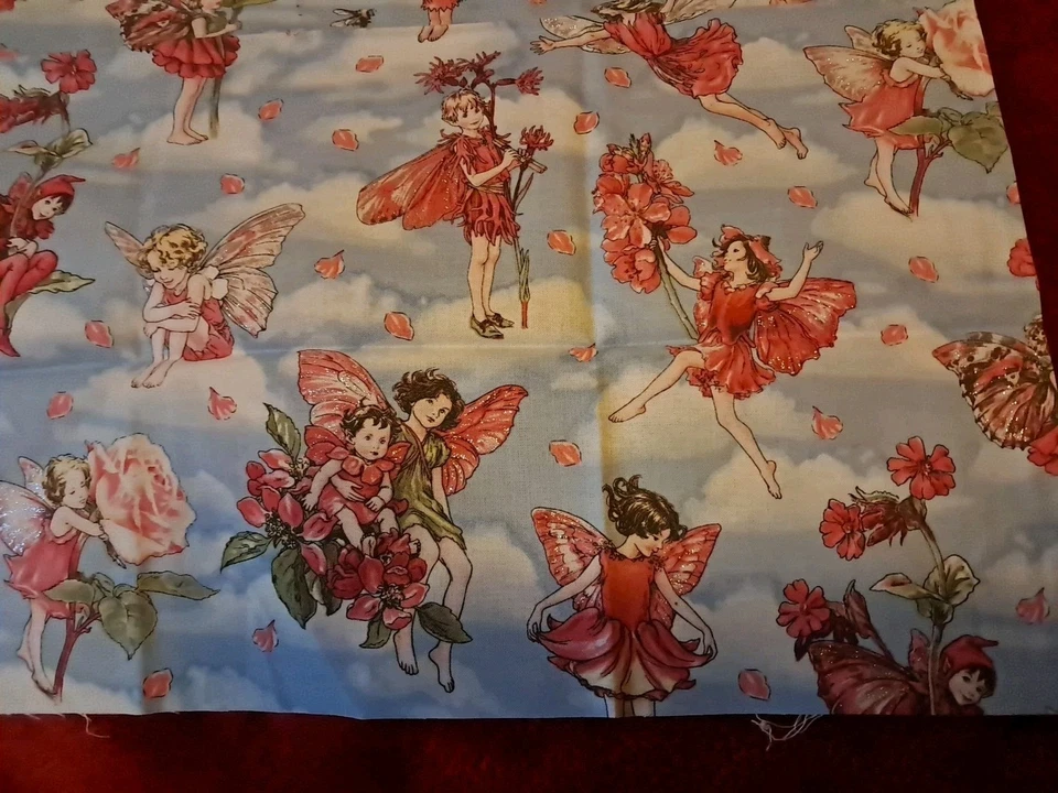 Michael Miller Ткани Лепестки Феи Цветок Феи Толстая Четверть Блеск - Изображение 3 из 4