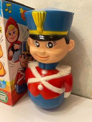 Din Don Culbuto gigante soldat grelot musical 29 cm Vintage tentetieso PSE 1970