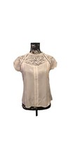 Crochet Lace Trim Splicing Casual Blouse