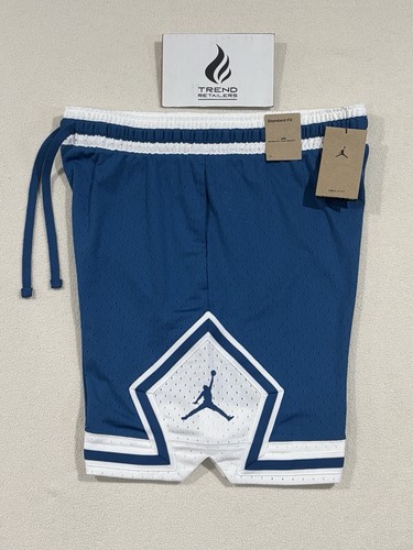 Nike Air Jordan Diamond Dri-FIT Sport Mesh Shorts Blue White Size L DX1487-457