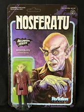 Nosferatu Halloween ReAction Figure Horror Monster Super 7 New Unpunched Card