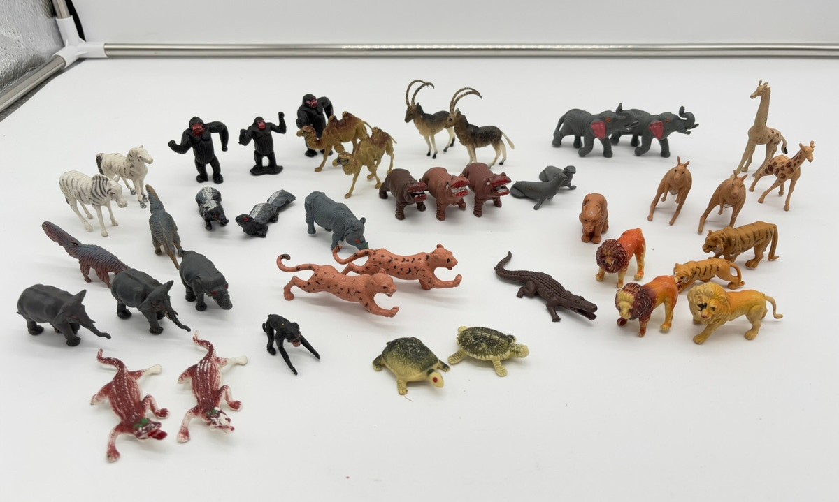 Vintage 42 Arco Noah's Ark Plastic Animals Only 70s Toys Hong Kong