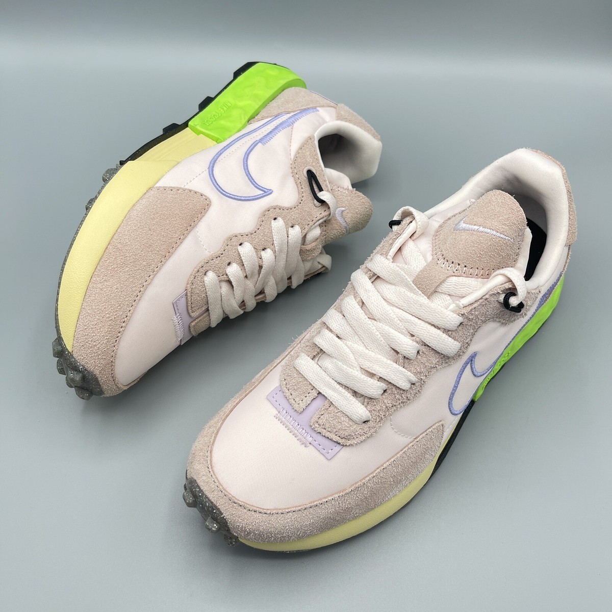 Women Shoes Nike Fontanka Waffle PINK OXFORD/LIGHT THISTLE Green 