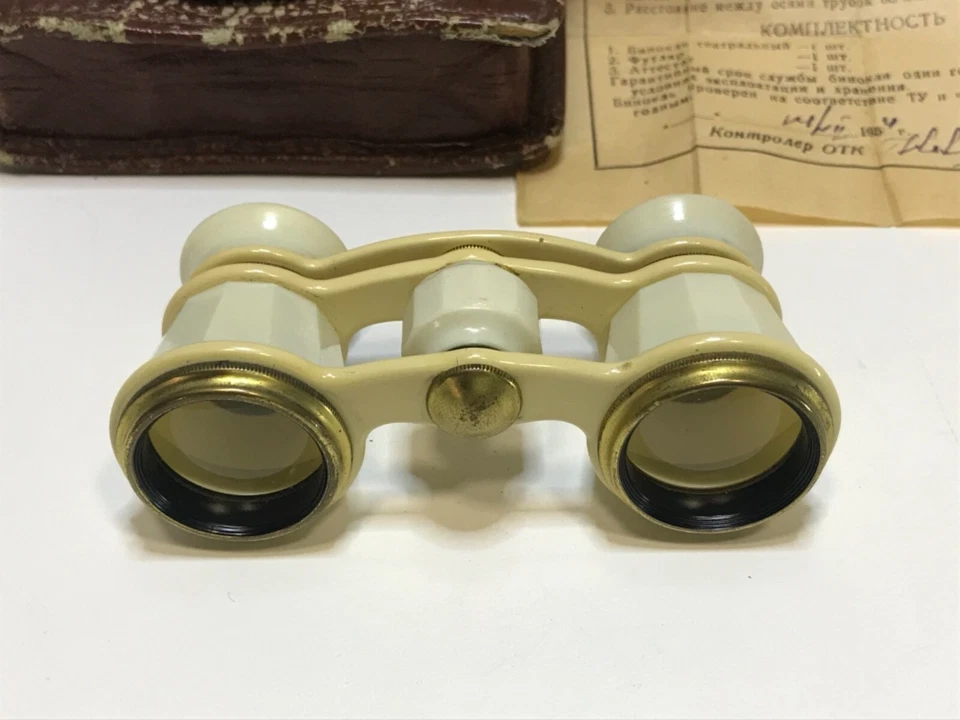 Vintage Binoculars USSR Binoculars 2,5 х 24 - 65 Opera Glasess Lorgnette (1). - Image 2 of 4