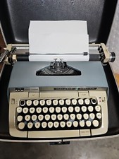 Smith Corona SCM Galaxie Deluxe Typewriter w/ Case - Vintage Working Well thumbnail