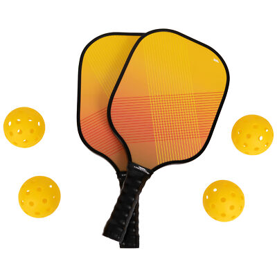 Trespass Pickle Ball Spiel Set mit 2 Paddeln & 4 Bällen - Morty