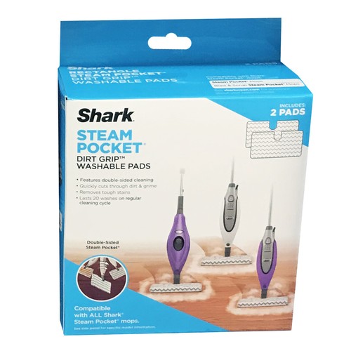 Shark Steam Pocket 2 DIRT GRIP WASHABLE PADS XT3601 Blast & Scrub